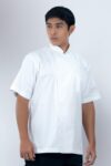 Classic White Jacket with Snap Buttons