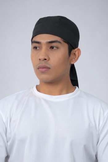 Chef Tie-Back Bandana – Black