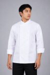 Wrap-Over White Jacket - Long Sleeve