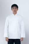 Classic Chef Jacket Removing Buttons – White