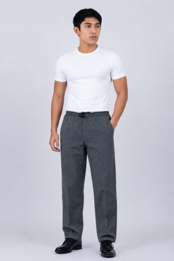 Executive Chef Trousers – Black & White Pinstripe