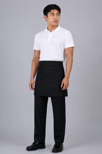Classic Half Waist Apron – Black